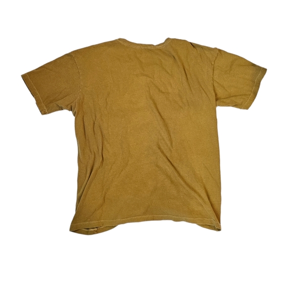 AC DC High Voltage Glitter in the LetteringVintage Look Yellow Men's Size M - Picture 3 of 6